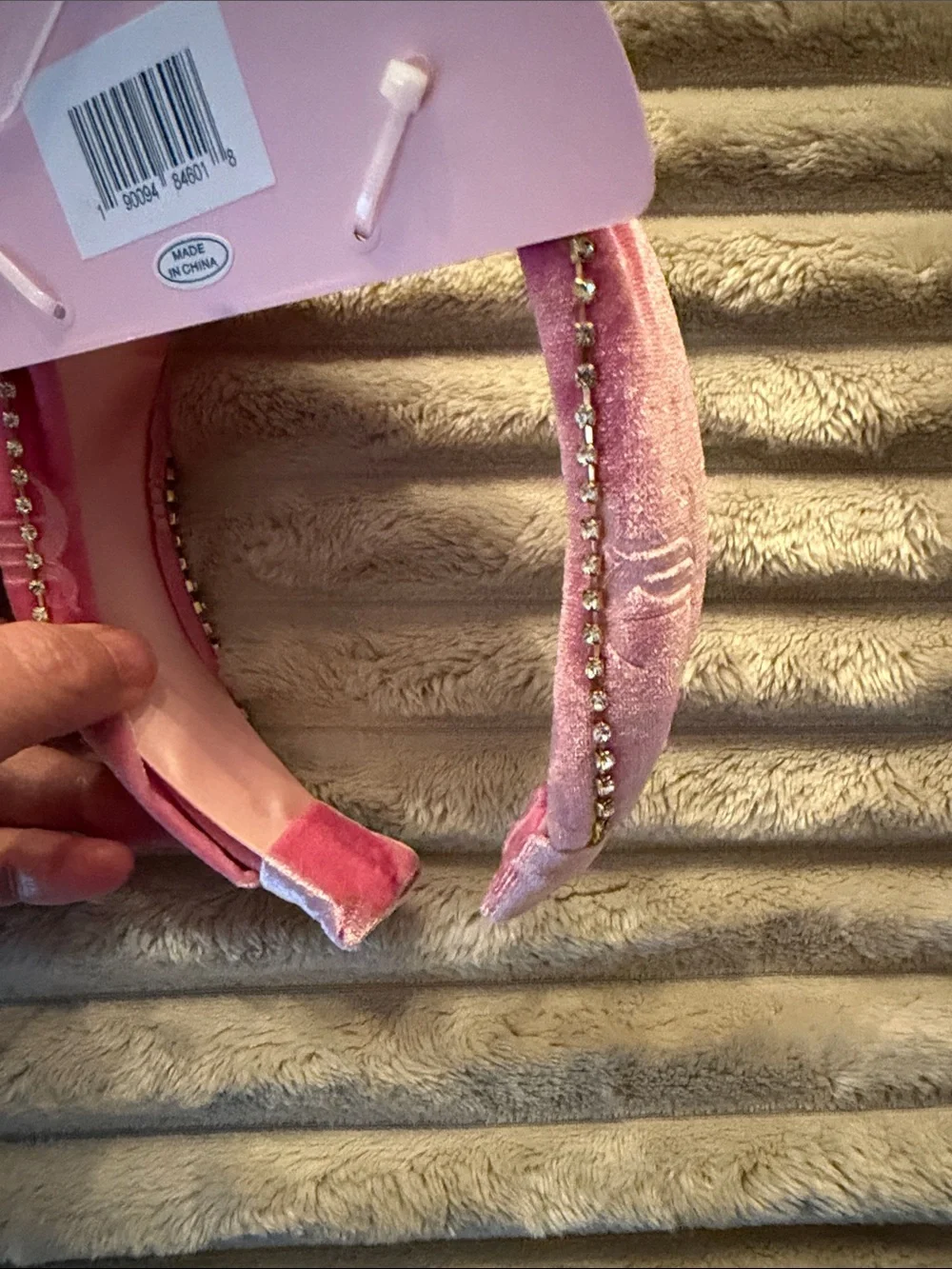Juicy Couture Pink Velvet headband NWT